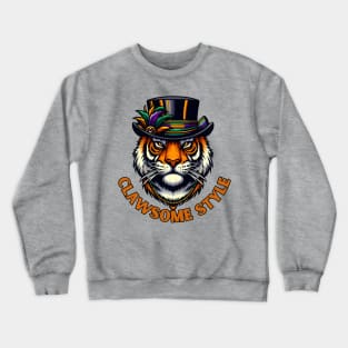 Mardi Gras Tiger Crewneck Sweatshirt